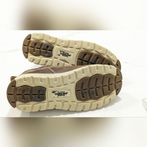 Carolina Women's Aluminum Toe brown work leather Boots oil & slip resistant 6.5 - Picture 13 of 15